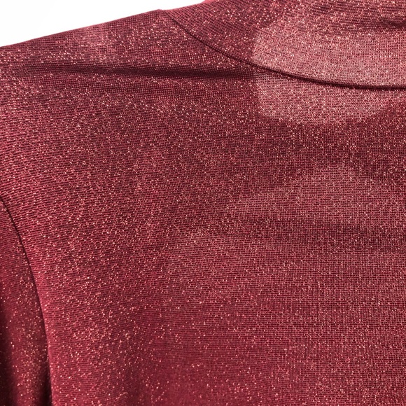 NWT Anthropologie Shimmer Open Back Bodysuit M - Picture 8 of 15